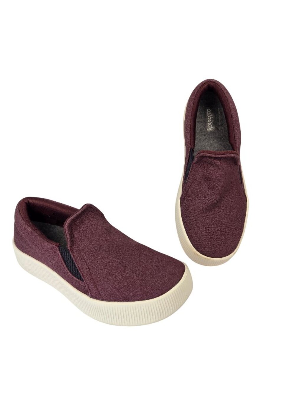 Allbirds Lounger Lift Burgundy Slip-On Casual Shoes Size 8